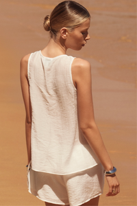 Top Sheer Tencel Bow Marcela