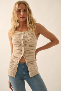 Top Crochet Button Grace
