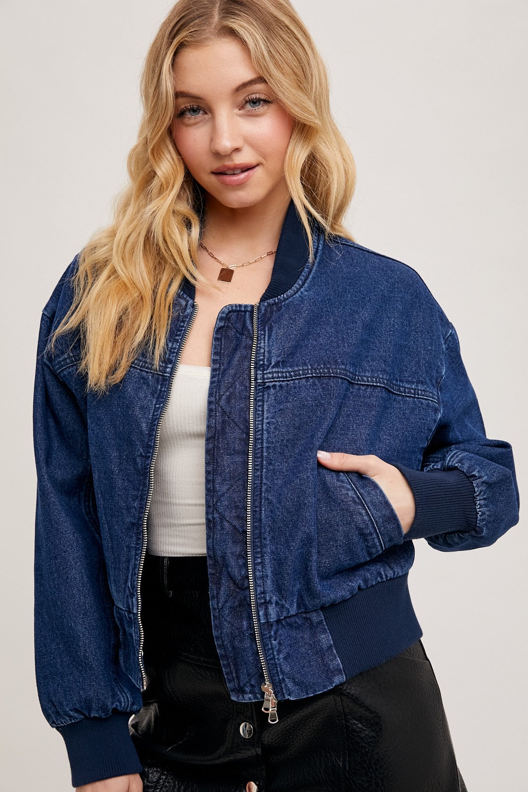 Chaqueta Bomber Denim Brunella