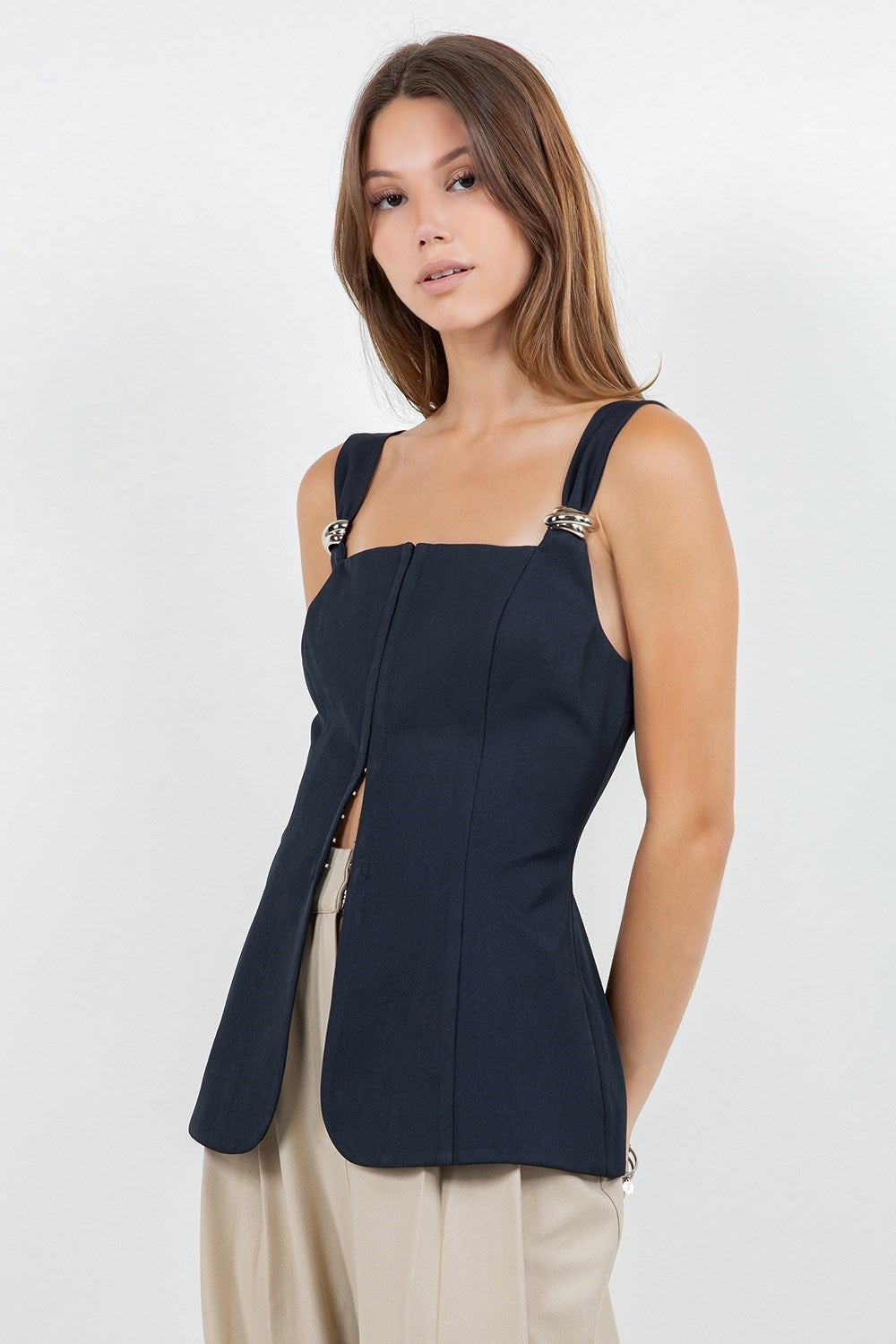 Chaleco Navy Trim Natasha