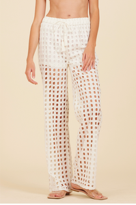 Pantalón Blanco Eyelet Kyra