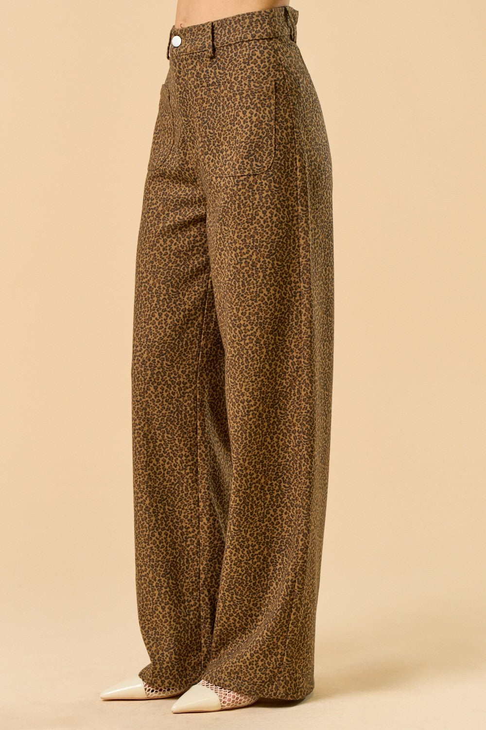 Pantalón Denim Leopard Straight Lydia