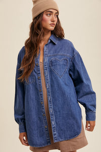 Camisa Denim Heart Piper