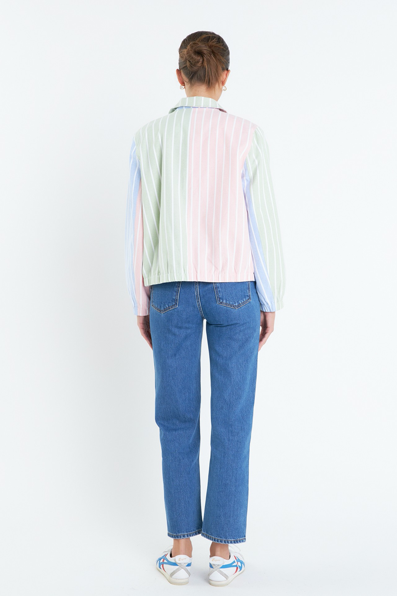 Chaqueta Bomber Color Block Stripes Serena