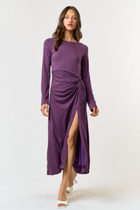 Vestido Morado Twist Greta