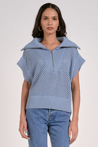 Chaleco Net Azul Polo Elisa
