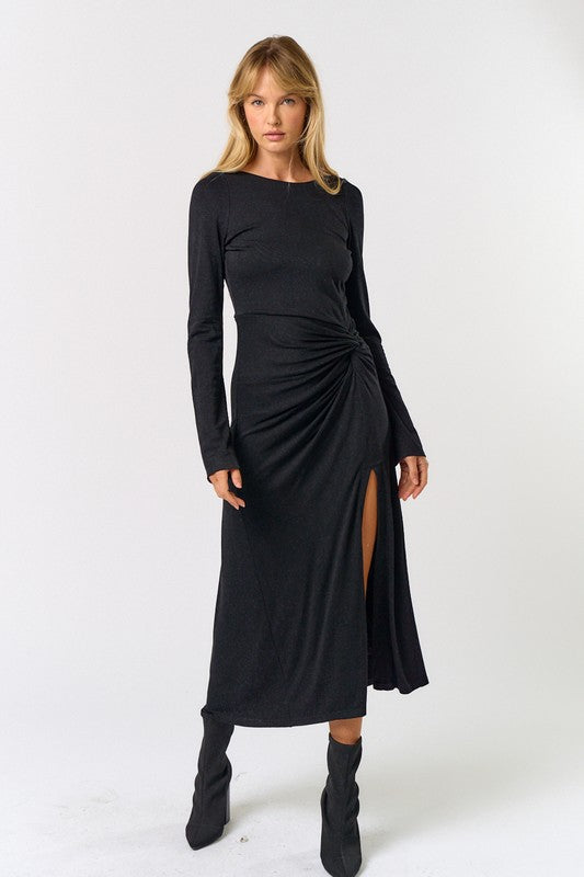 Vestido Negro Twist Greta