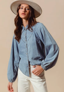 Camisa Denim Button Up Hayley