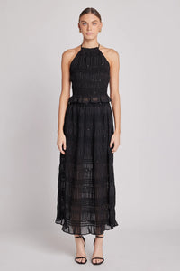 Set Top/Falda Chiffon Sequins Renata