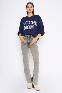 Suéter Navy Soccer Mom