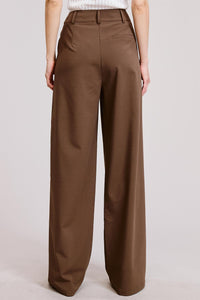 Pantalon Trouser Mocha Pleated Mara