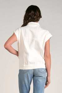 Chaleco Denim Blanco Joy