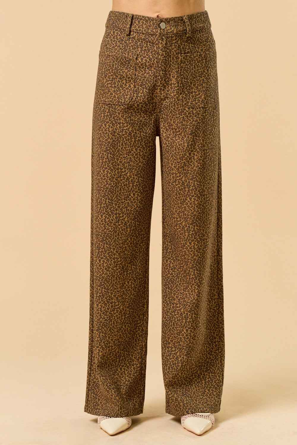 Pantalón Denim Leopard Straight Lydia