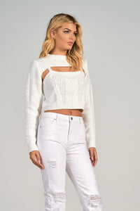 Suéter  Knit Blanco Top Tyra FINAL SALE