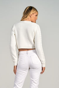 Suéter  Knit Blanco Top Tyra FINAL SALE