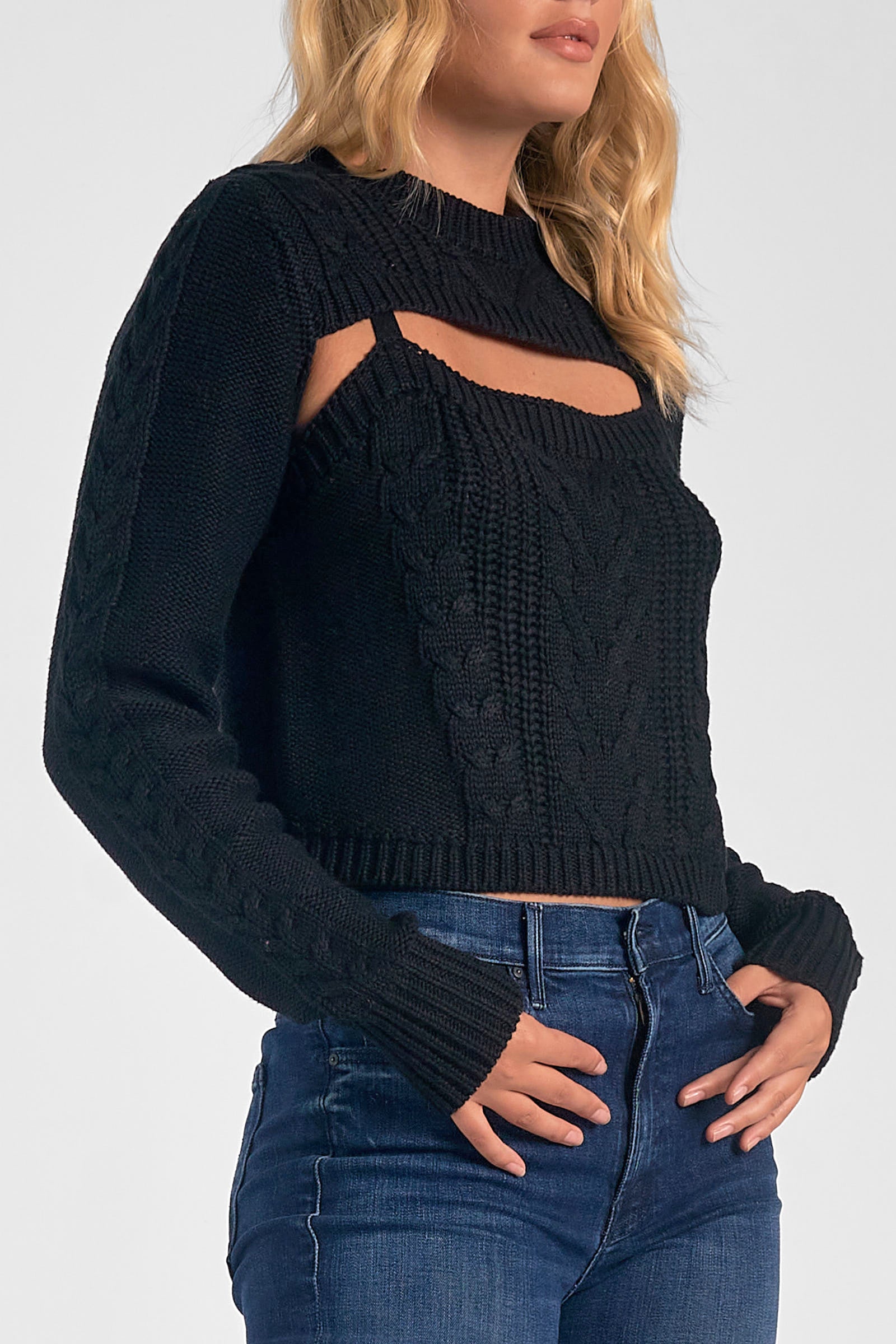 Suéter Knit Negro Top Tyra FINAL SALE