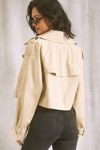 Chaqueta Gabardina Beige Valentina