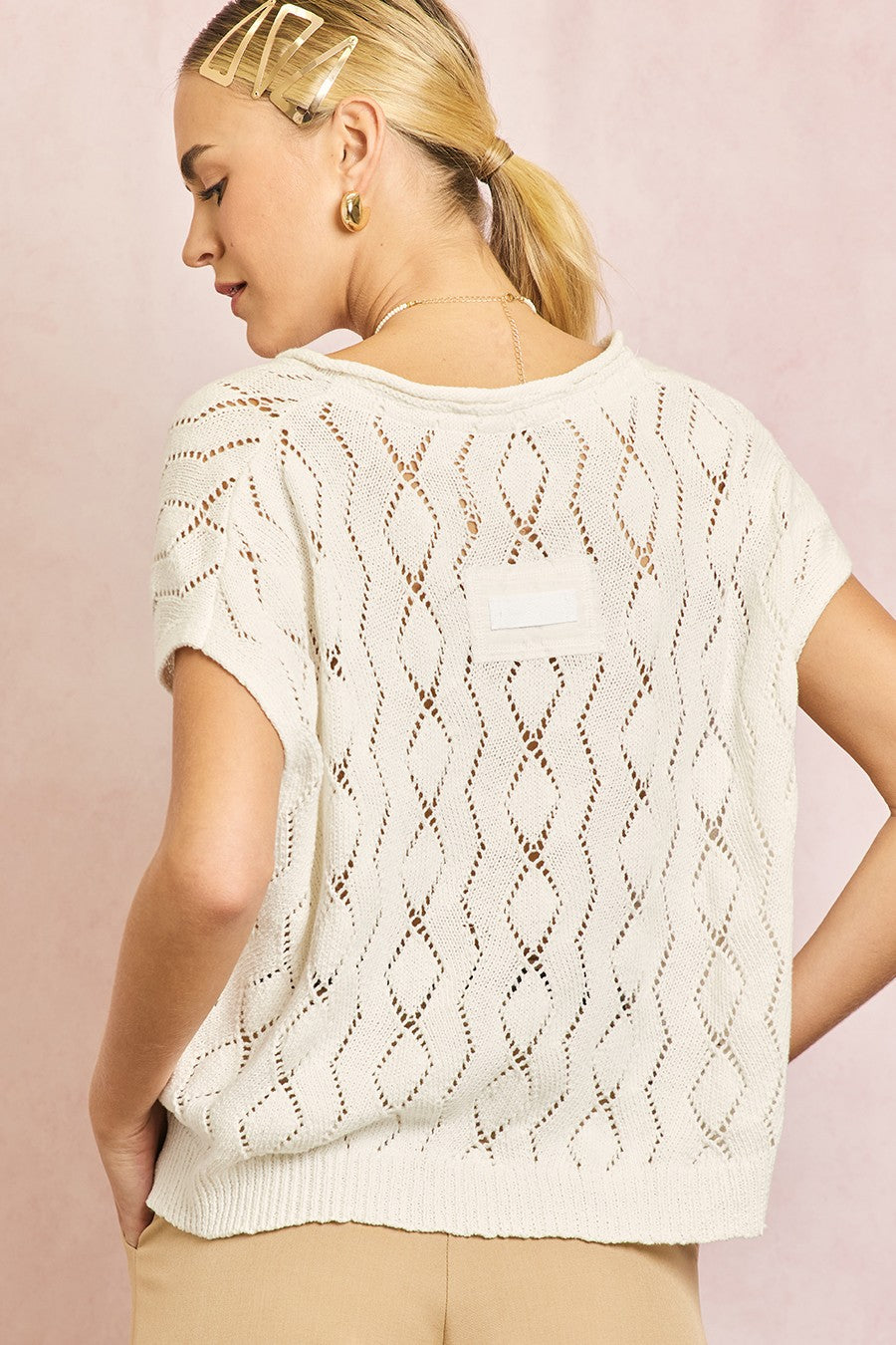 Camisa Blanca Polo Knit Ginny
