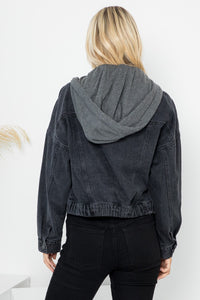 Chaqueta Denim Washed Hoodie