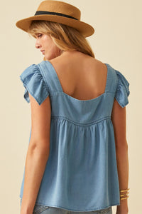 Camisa Tencel Ruffle Liza Mommy and Me