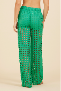 Pantalón Verde Eyelet Kyra