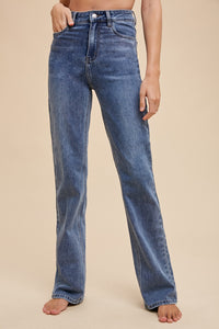 Pantalón Denim Straight Sabrina