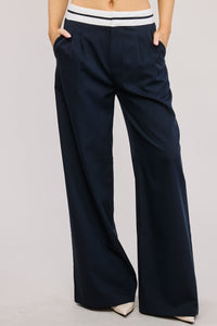 Pantalón Trouser Navy Contrast Sam