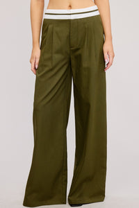 Pantalón Trouser Oliva Contrast Sam