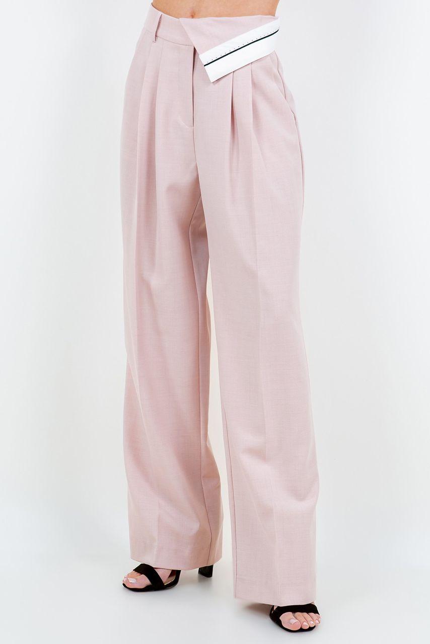 Pantalón Trouser Side Belted Blush