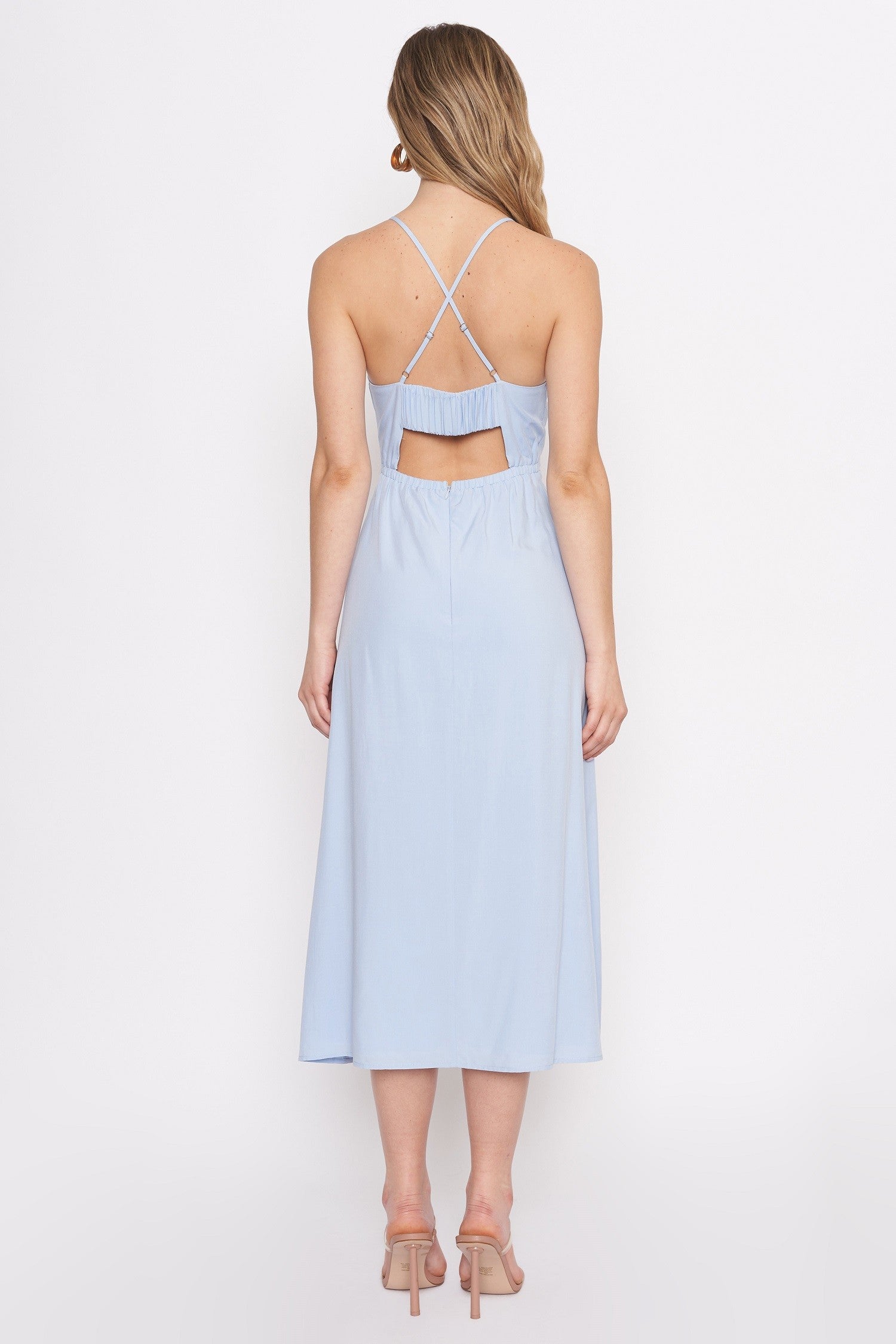 Vestido Baby Blue Halter Gigi