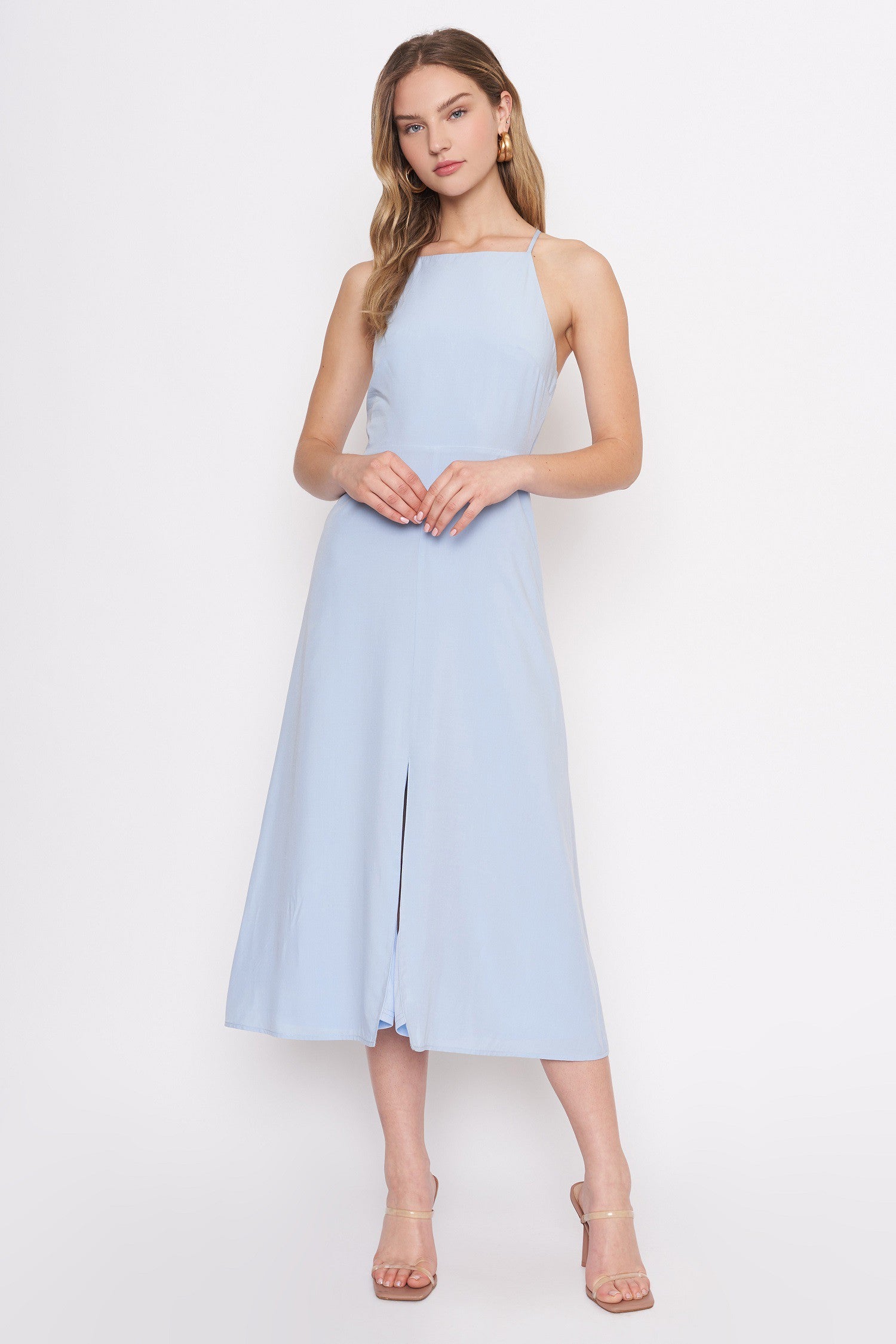 Vestido Baby Blue Halter Gigi