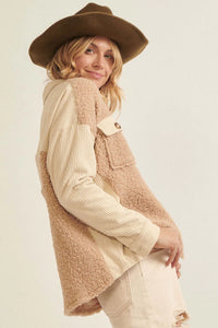 Chaqueta Corduroy Sherpa Fleece Gwen