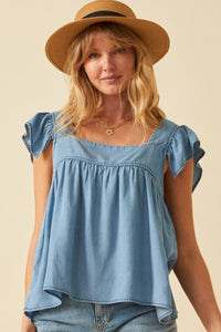 Camisa Tencel Ruffle Liza Mommy and Me