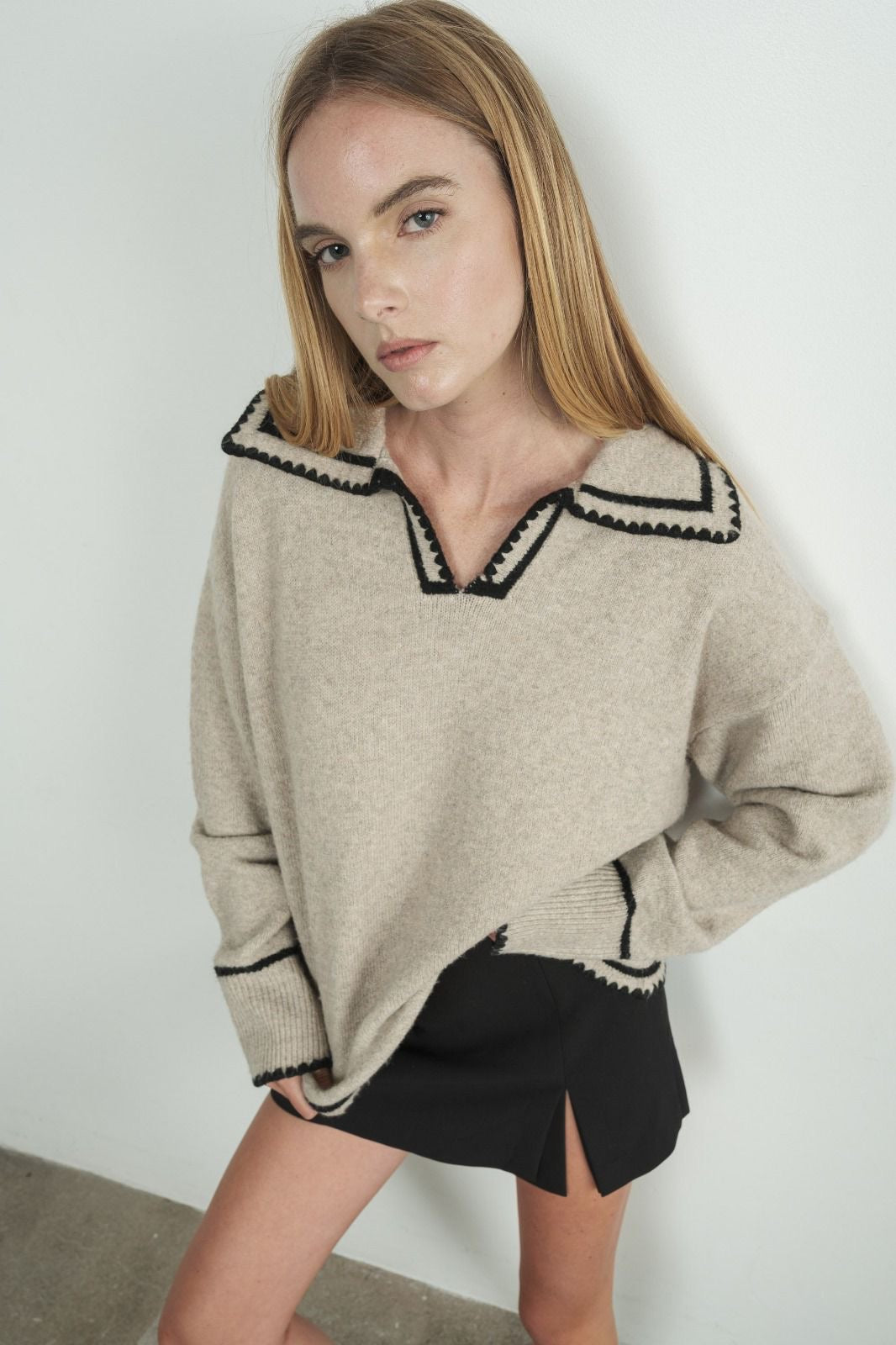 Suéter Polo Contrast Natalie