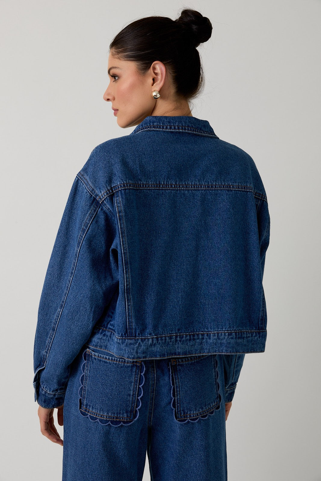Chaqueta Denim Wavy Pocket Charlie