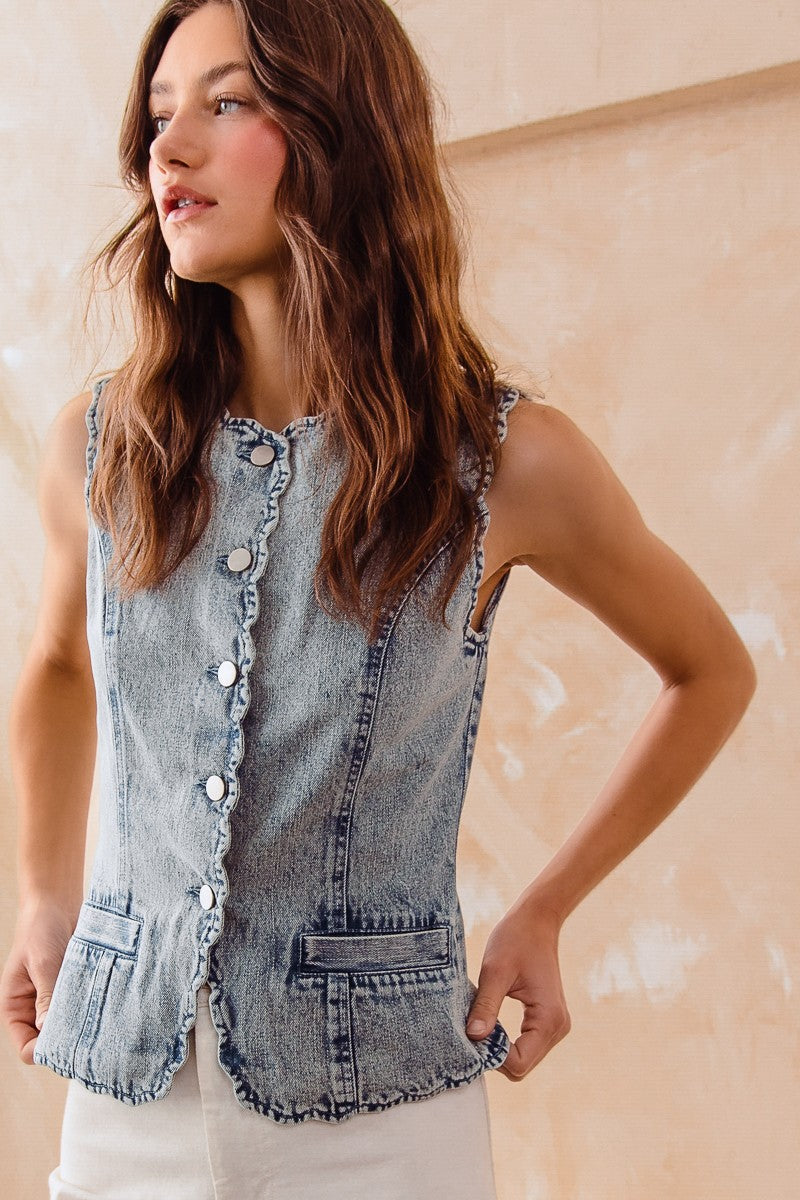 Chaleco Denim Edge Clarissa