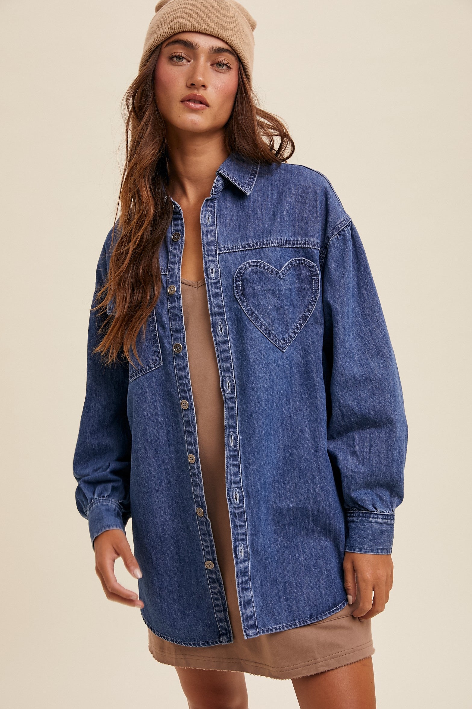 Camisa Denim Heart Piper