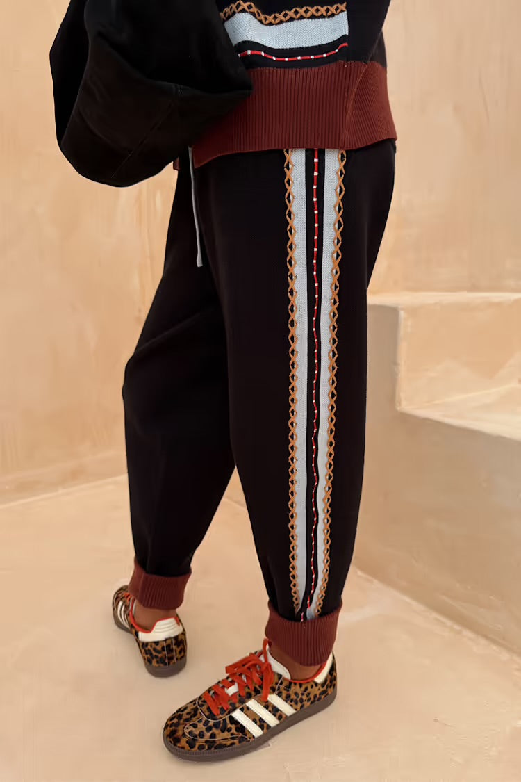 Pantalón Jogger Knit Geometric Neverfully