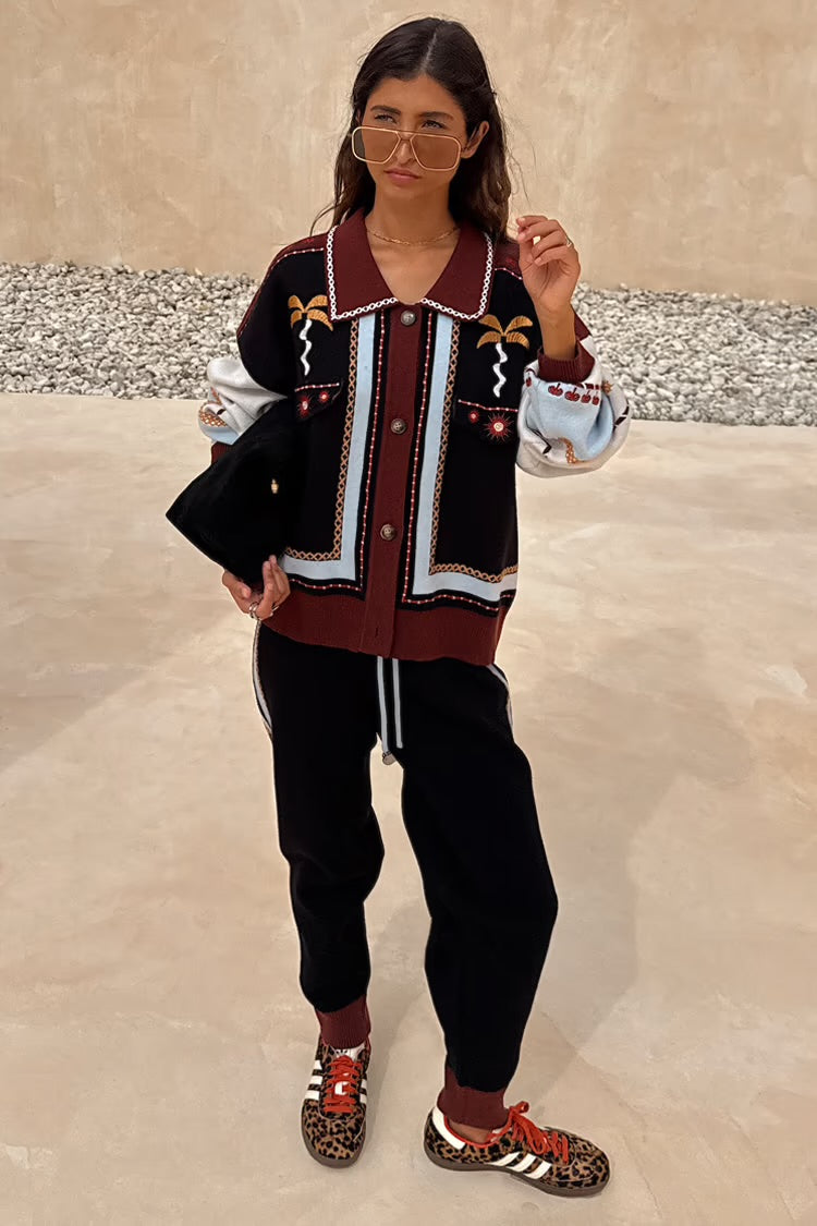 Pantalón Jogger Knit Geometric Neverfully