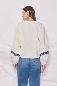 Camisa Boho Trim Lace Carol