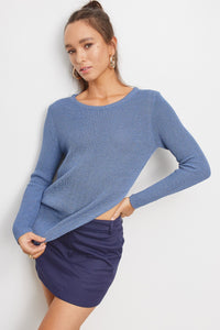 Suéter Azul Knit Side Open Juliet