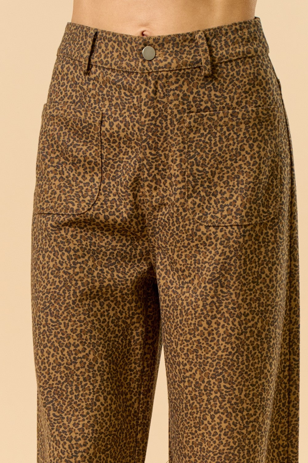 Pantalón Denim Leopard Straight Lydia