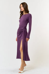 Vestido Morado Twist Greta