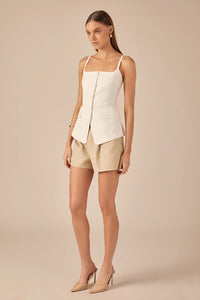 Top Chaleco Linen Belly
