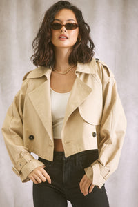 Chaqueta Gabardina Beige Valentina