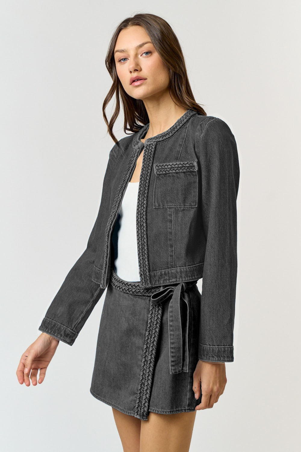 Chaqueta Denim Braided Cameron