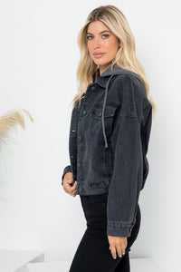 Chaqueta Denim Washed Hoodie