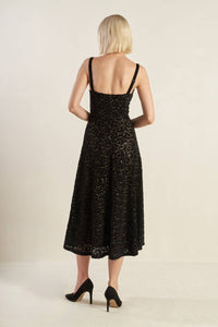 Vestido Negro Lace Sequins Monica