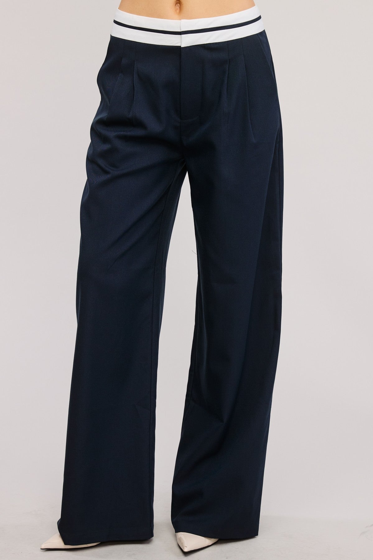 Pantalón Trouser Navy Contrast Sam