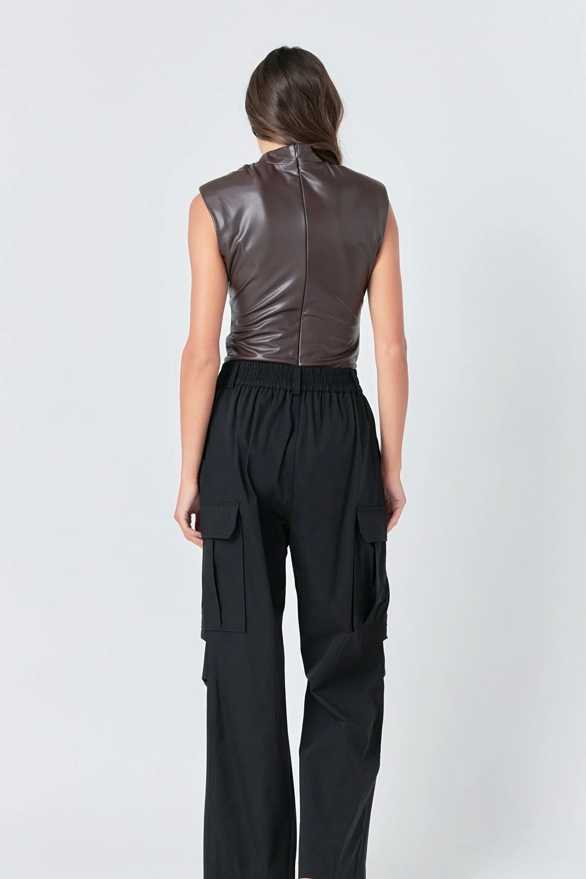 Pantalones Negros Cargo Baggy Olivia